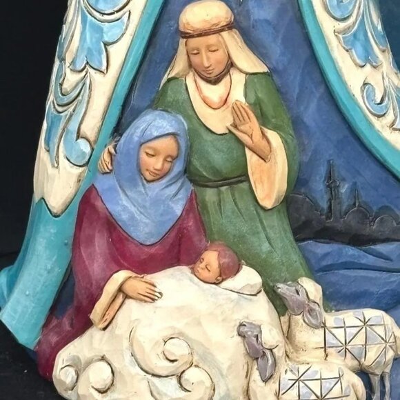 ENESCO Jim Shore "Wrapped in Holy Love" Nativity Angel Figurine Hartwood Creek - Picture 6 of 8